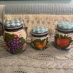 Vintage Flour, Sugar and the 3rd for what ever you like to fill these with.